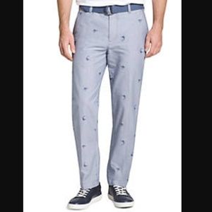 Izod Newport Wrinkle Free Oxford Pants Sailfish